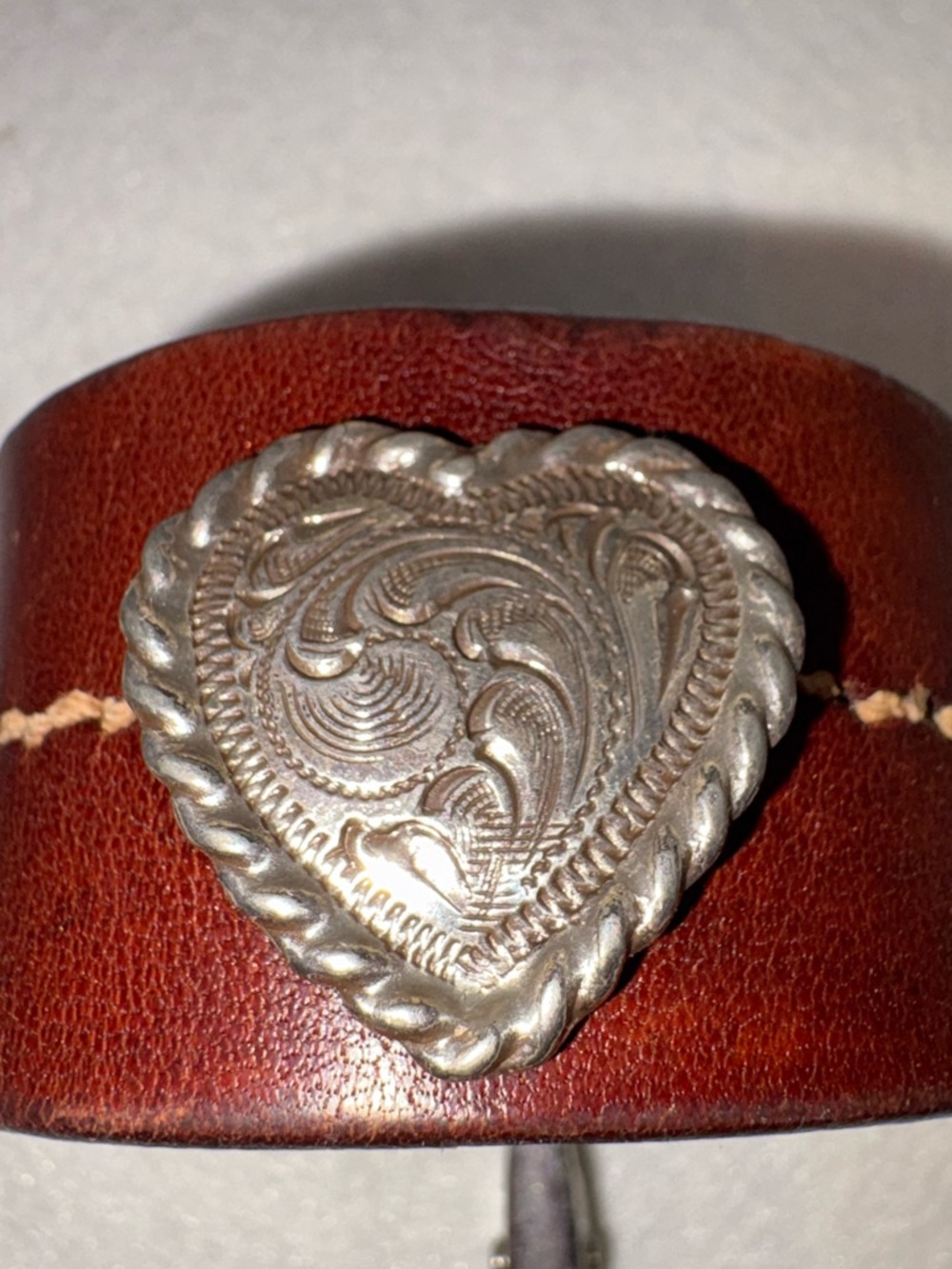 Handmade Small Leather Cuff Bracelet